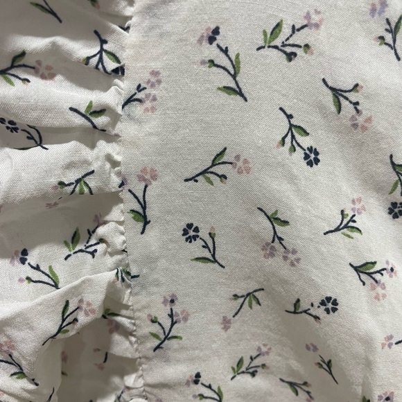 Ruffled Pleat-Sleeve Mini Dress in Spring Fling - Picture 6 of 7